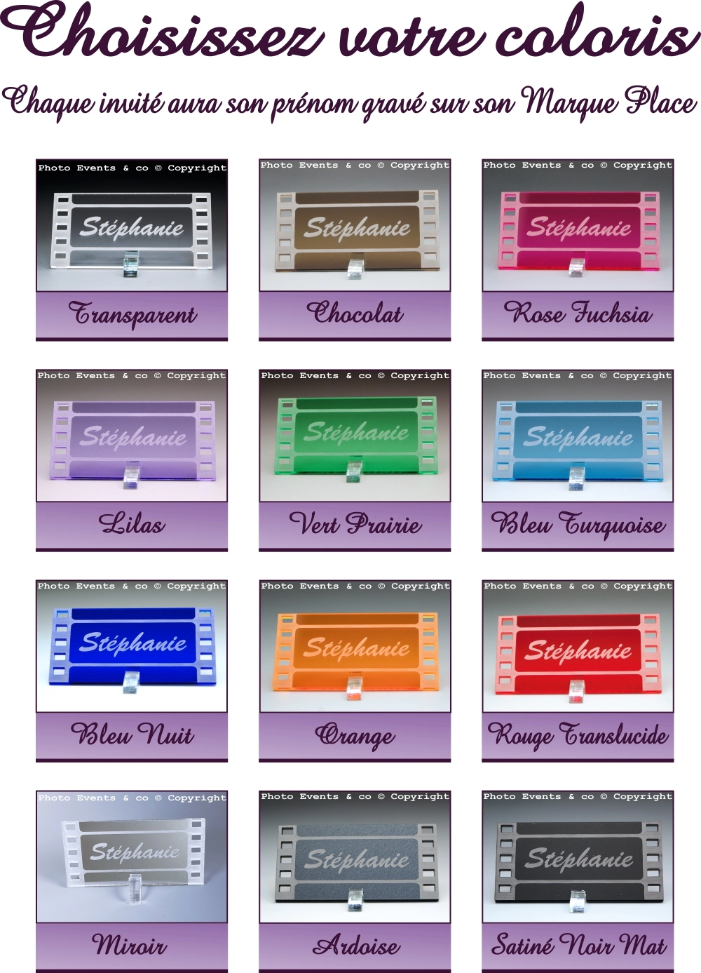 Nuancier marque place cinéma Nuancier marque place cinéma